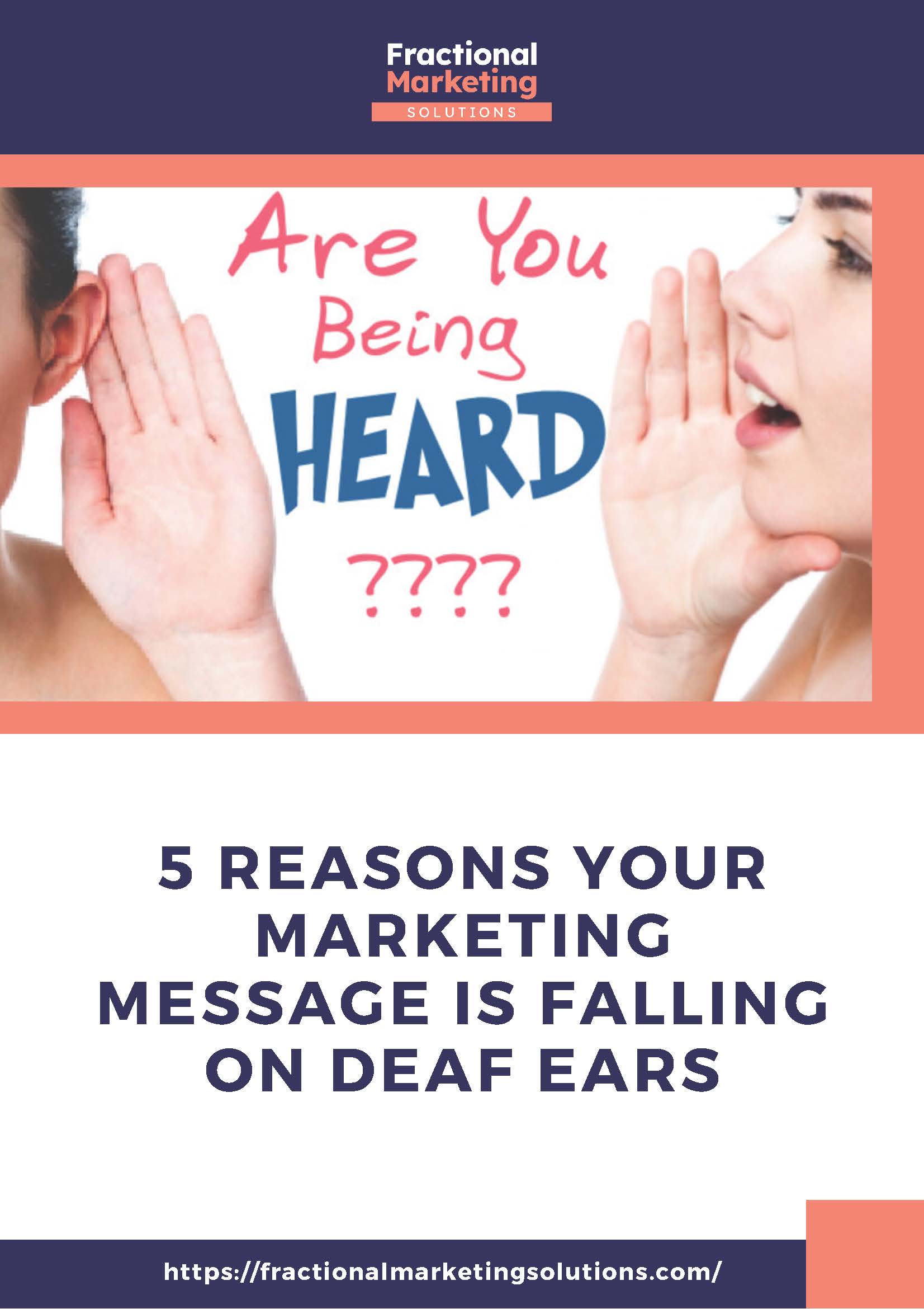 5 Reasons Your Marketing Message is Falling on Deaf Ears